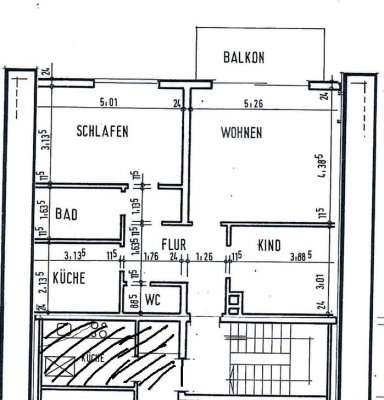 4-Zimmer-DG-Wohnung mit Balkon in Laudenbach