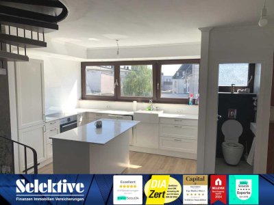 Schön-geschnittene Maisonettewohnung im Herzen von Moers mit Doppelgarage, Fahrstuhl & 2 Balkonen