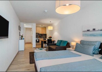 Gepflegte 1 Zimmer-Whg möbliert, inkl. Garage