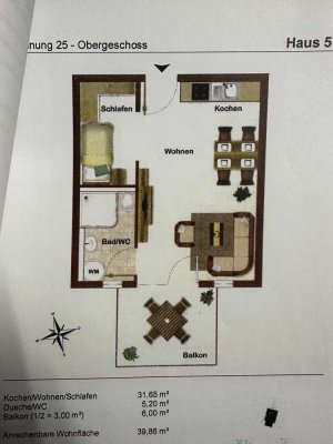 Alltagstaugliche 1,5-Zimmer-Wohnung in Straubing