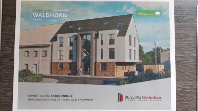 Neubau 3-Zi. Etagenwohnung in Cw-Stammheim zu vermieten