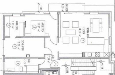 Neubau-Erstbezug: Große 3-Zimmerwohnung in beliebter Wohngegend