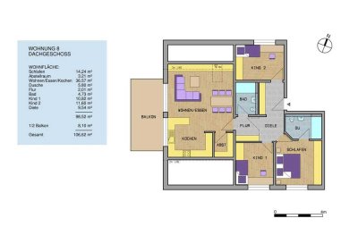 Hell und modern - großzügige Familienwohnung