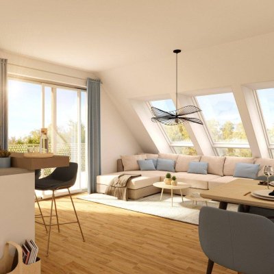 Modern wohnen, nachhaltig temperieren - DG-Wohnung nähe Hietzinger Bad