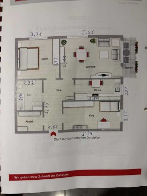 Sanierte 3-Raum-Wohnung mit Balkon in Viersen