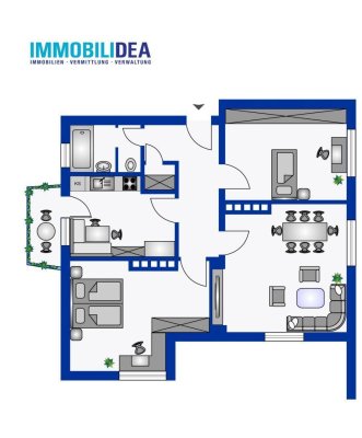 Renovierungsbedürftige 3-Zimmer-Wohnung in Top-Lage von Innsbruck