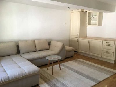 Stilvoll möbliertes 1-Zimmer-Apartment im historischen Hirschenhaus.