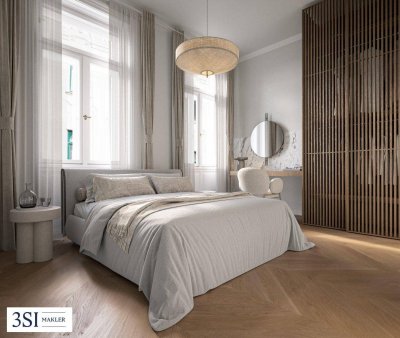 PRUNKSTÜCK Stilvolle 2-Zimmer-Altbauwohnung mit Terrasse