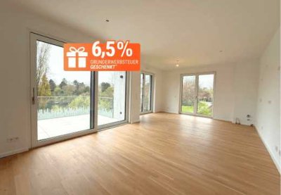 Neubau 4-Zi. auf ~100 m² mit sonnigem Süd-Balkon, direkt am See! 6,5%* Grunderwerbsteuer geschenkt!