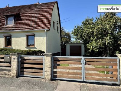 Gepflegte Doppelhaushälfte mit großem Grundstück und Ausbaureserve in absolut ruhiger Feldrandlage!