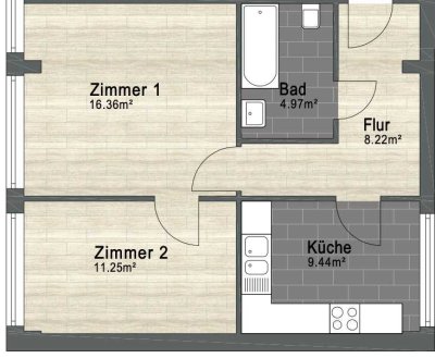 Top Lage in Ruhrort: Gemütliche 2-Zimmer-Wohnung am Rhein