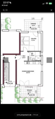 Nachmieter zum 01.02.26 für schöne 2-Zimmer-Wohnung mit Terrasse in Bergisch Gladbach gesucht