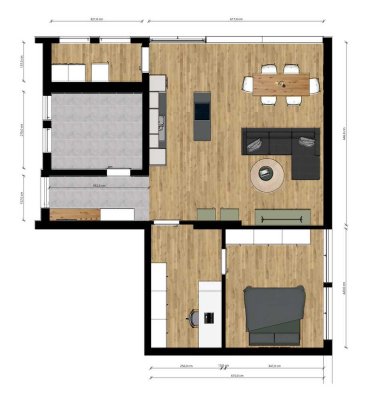 Attraktive 3,5 -Zimmer-Wohnung mit eigener Terrasse und gehobener Innenausstattung in Seedorf