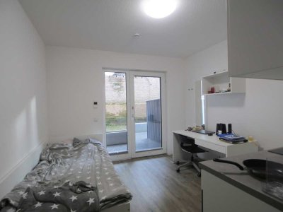 Perfekt für Studenten: Teilmöbliertes 1-Zimmer-Appartement mit Terrasse!