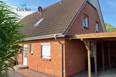 Dein Zuhause in Bredstedt – Sonnige Doppelhaushälfte mit Garten, Carport & Platz für die Familie