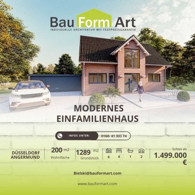 NEUBAU Einfamilienhaus in D-Angermund (ca. 200m² Wfl.) ink. großem Grundstück