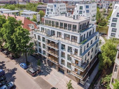 Luxuriöse Penthouse-Wohnung in Schleußig mit Dachterrasse