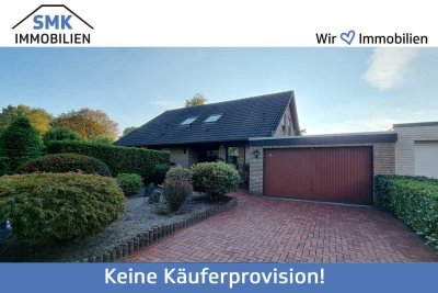 Lichtdurchflutetes Einfamilienhaus mit 
großzügigem Garten, Kamin und Doppelgarage!