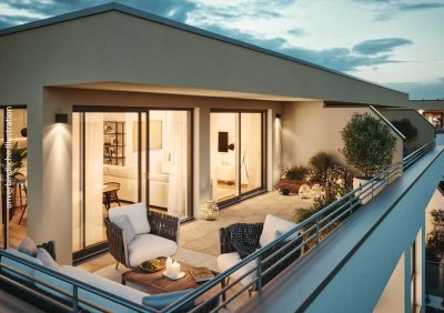 Elegantes Penthouse mit über 40 m² Dachterrasse