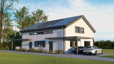 Bezugsfertige Doppelhaushälfte KFW 55 im Neubaugebiet in Bonfeld!