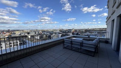 Möblierte 2-Zimmer-Wohnung mit großer Terrasse  im Ostend (Nähe EZB) – befristet ab Januar 2026