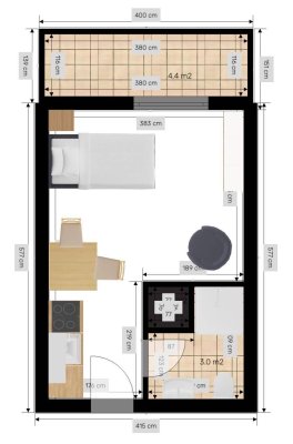 Freundliche 1-Zimmer-Wohnung in Villach
