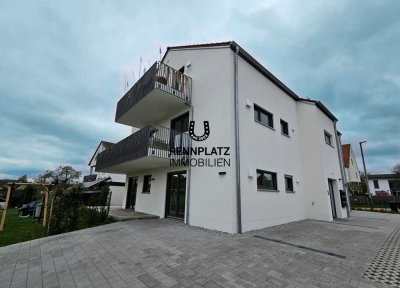 Erstbezug: 3-Zimmer-Wohnung mit EBK, Terrasse und Blick ins Grüne in Regensburg-Nord. Frei ab 01.06.