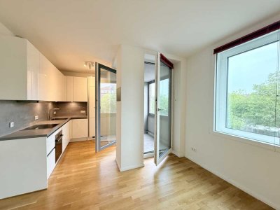 3-Zimmer-Neubauwohnung mit 2 Balkonen und Tiefgaragenstellplatz im Herzen von Hamburg-Barmbek-Nord