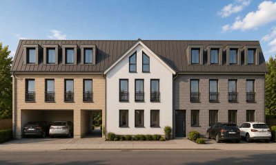 Zündorfer Höfe - Neubau - 3-Zimmer Maisonette Wohnung mit Stellplatz und Balkon 100m vom Rhein/Groov