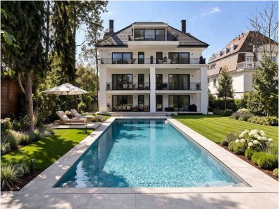 Villa Bassermann: Stilvolle Penthouse-Wohnung mit Parkblick