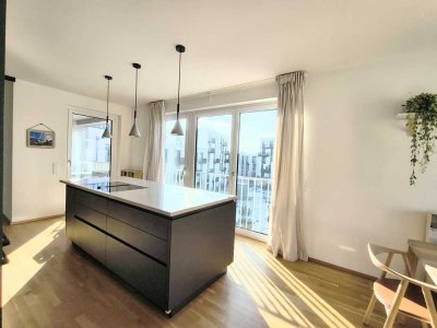 Helle, moderne 4-Zimmer-Neubauwohnung (BJ 2021) provisionsfrei, mit Loggia und TG-Stellplatz