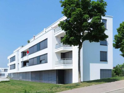 Wohnen "Am Schinderwasen" Blaustein Uninähe hochwertige 3-Zi.-Wohnung 2. OG, Südbalkon, EBK, TG