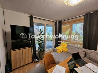 Tauschwohnung: Ruhige Hinterhauswohnung mit Terrasse gegen 2 Zimmer-Wohnung