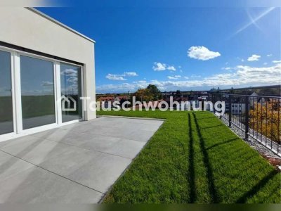 Tauschwohnung: 4,5-Zimmer-Penthouse-Wohnung mit großem Dachgarten