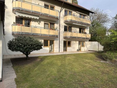 3-Zimmer Souterrain mit südwestlicher Terrasse und Garten direkt an der Farrnbach