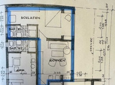 Möblierte Wohnung für Handwerker, Pendler oder Student