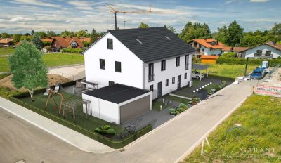 Moderne Massivbau-Doppelhaushälfte in idyllischer Lage zum unschlagbaren Preis