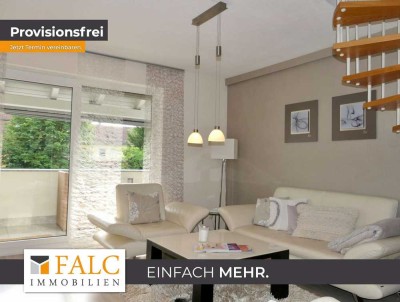 Einfach Mehr: Top-Lage-Zustand-3-Zimmer-Maisonetten-Wohnung, 2 Bäder, West-Balkon, PKW-Stellplatz.