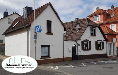Vermietetes kleines Einfamilienhaus mit leerem Nebengebäude u. Freisitz in Rodgau-Jügesheim