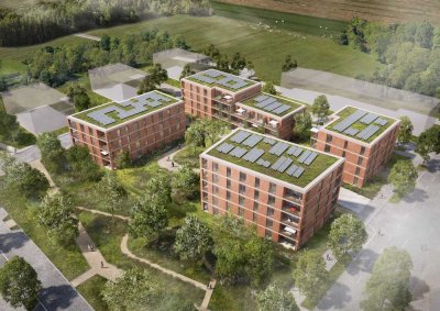 Moderne 2-Zimmer-Neubauwohnung mit Weitblick ins Grüne zu vermieten!