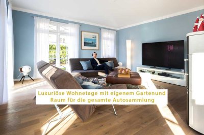 ✨ Luxuriöse Wohnetage mit eigenem Garten und Platz für die eigene Autosammlung