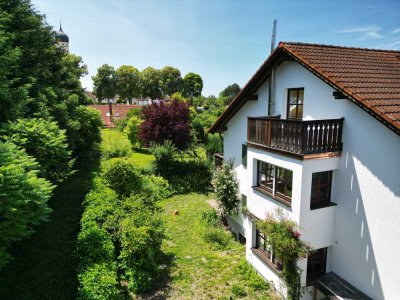 Oberalting am Pilsensee, helle, schöne 4 Zimmer-Whg.+Wohnk, 2 Bäder, 2 Balkon, Gartenanteil