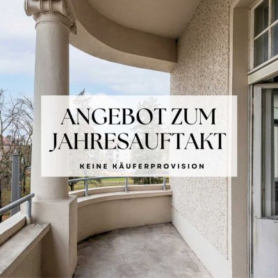Top Angebot: 3-Zimmer-Wohnung mit Balkon, Altbaucharme, Stuck, Parkett  - Keine Käuferprovision!