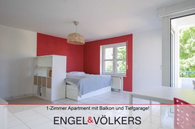 1-Zimmer Apartment in bester Lage mit Balkon und Tiefgarage!