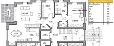 stilvolle 3-Zimmer-Erdgeschosswohnung mit überdachten Terasse in Lotte-Wersen