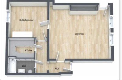 2 Zimmer Wohnung in Altrip Souterrain