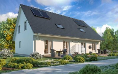 KFW 40 Scanhaus Doppelhaushälfte  in  Hamburg-Schiffbek!