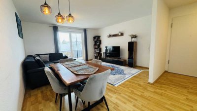 Zentral gelegene 2-Zimmer-Wohnung mit Einbauküche und Balkon