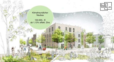 B&B Immobilien:Modernes 1-Zimmer-Apartment - Attraktive KfW-Förderung ab 1,13% Effektivzins