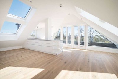 Design trifft Altbauflair – Exklusive Dachgeschosswohnung in Bestlage Nymphenburg